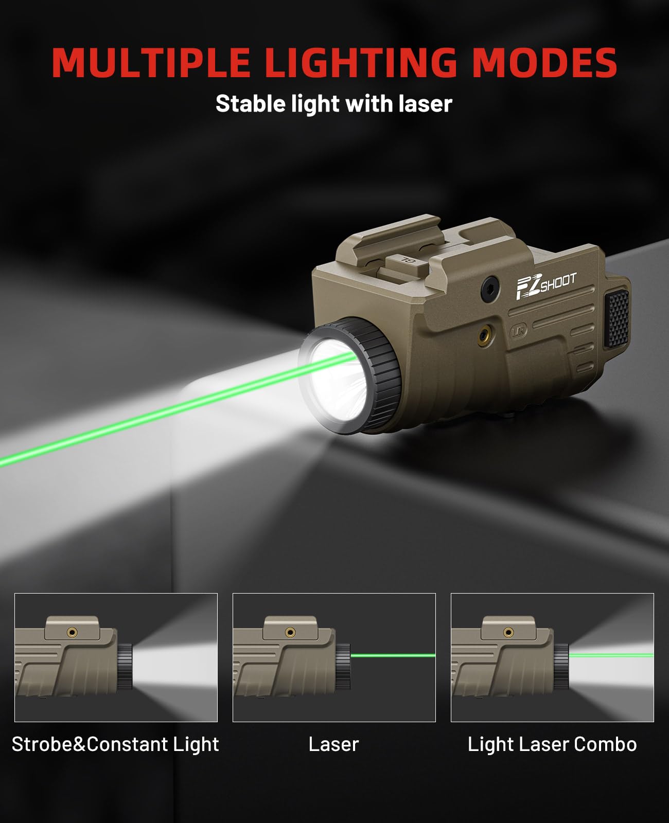 EZshoot Flashlight Pistol Ligh - Industrial Green Laser incelemesi ve fiyatı