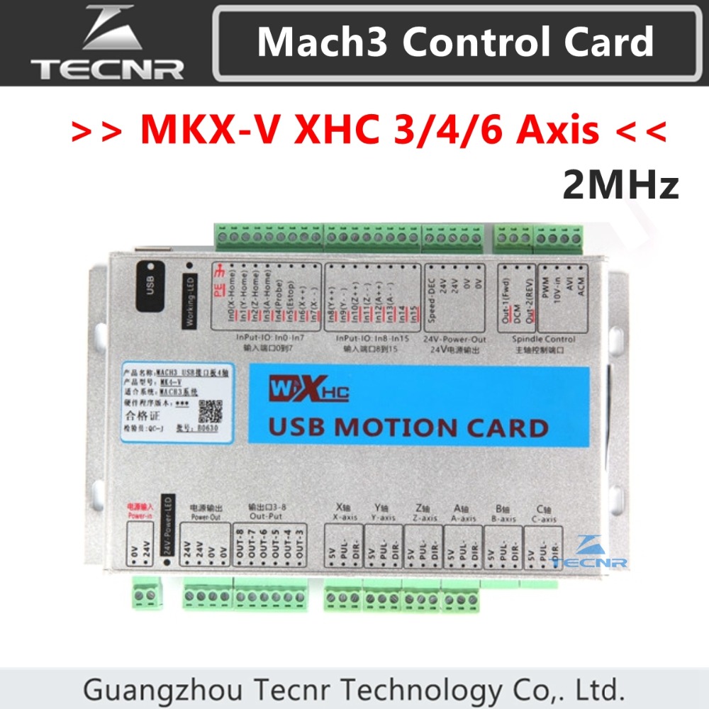 XHC Mach3 MKX-V 3 4 6 axis USB - Breakout Board Mach3 incelemesi ve fiyatı