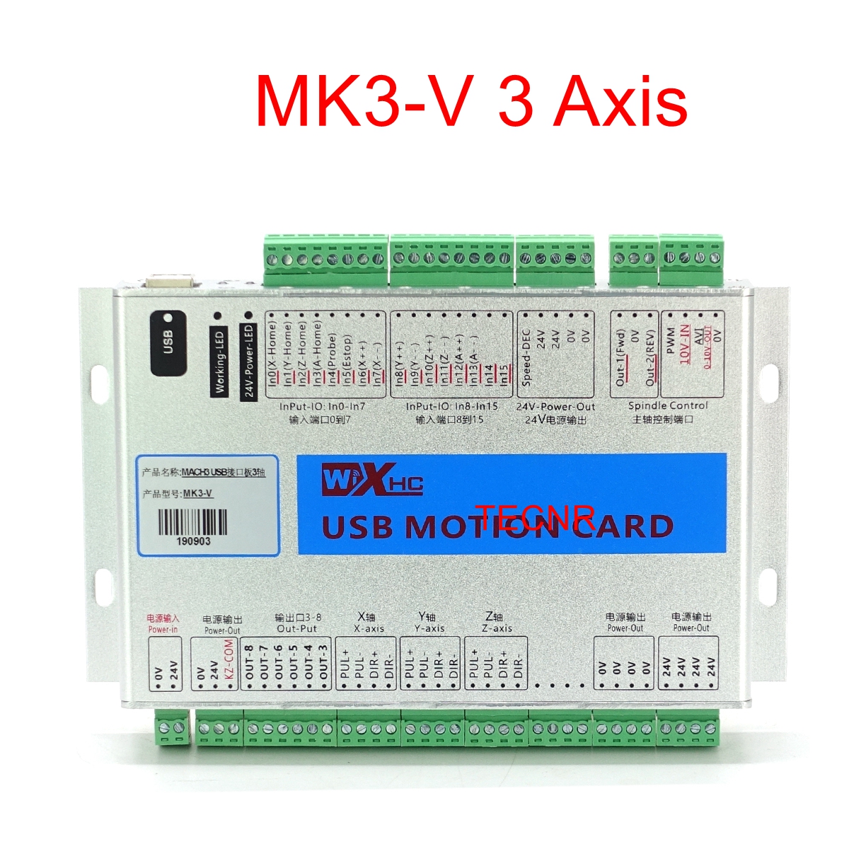 XHC Mach3 MKX-V 3 4 6 axis USB - Breakout Board Mach3 incelemesi ve fiyatı