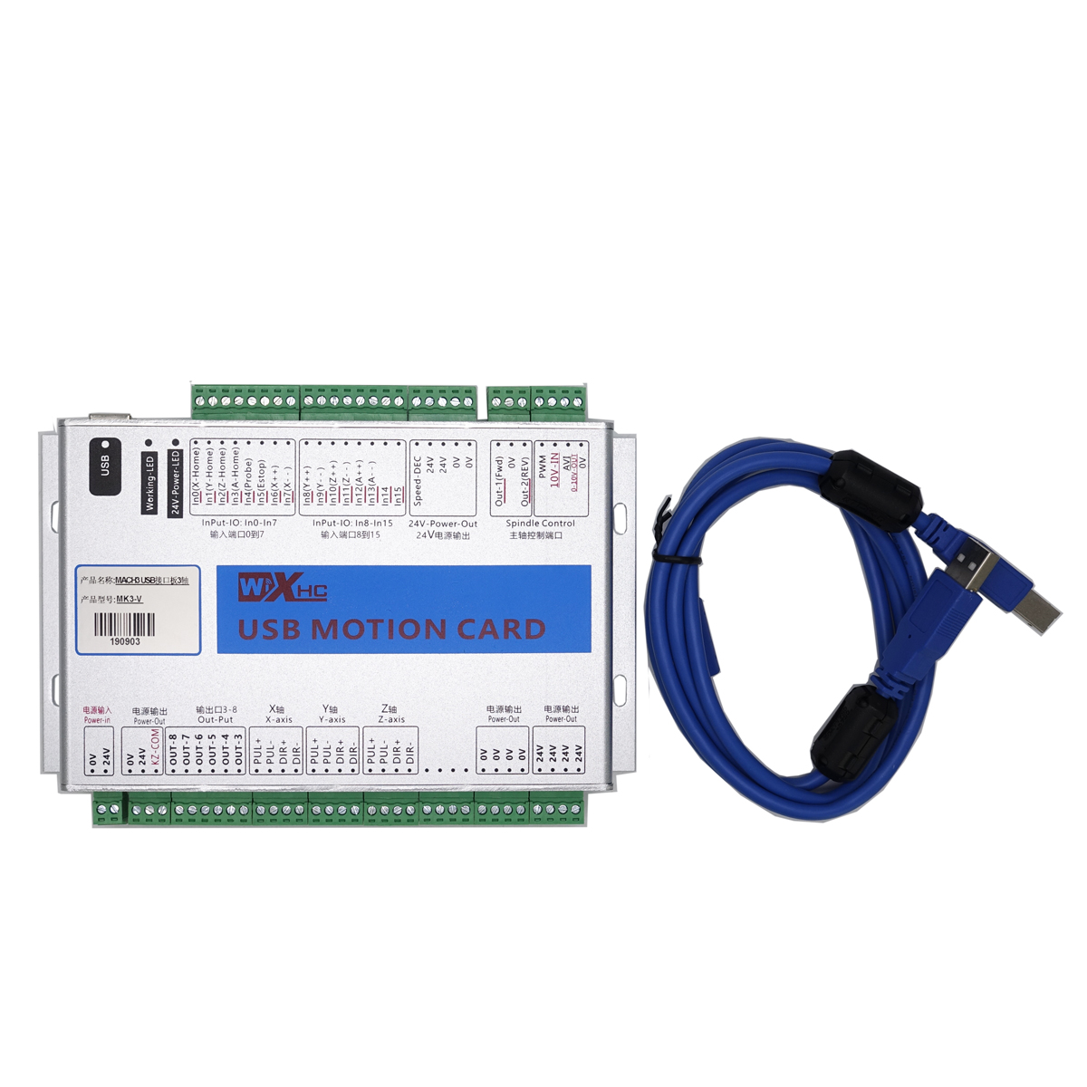 XHC Mach3 MKX-V 3 4 6 axis USB - Breakout Board Mach3 incelemesi ve fiyatı