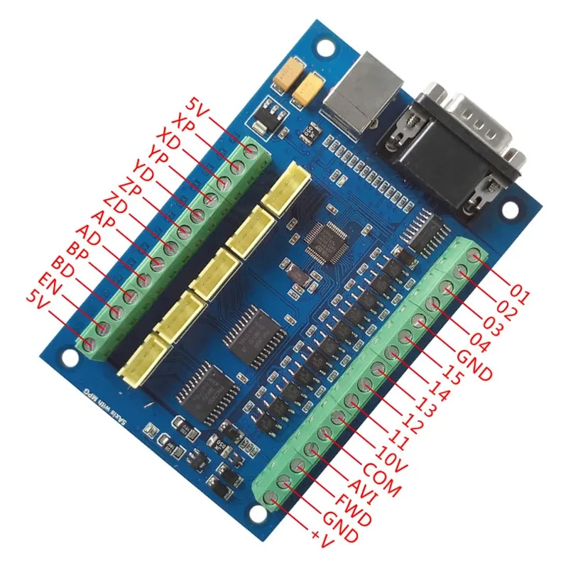 CNC MACH3 USB 5 Axis 100KHz US - Breakout Board Mach3 incelemesi ve fiyatı