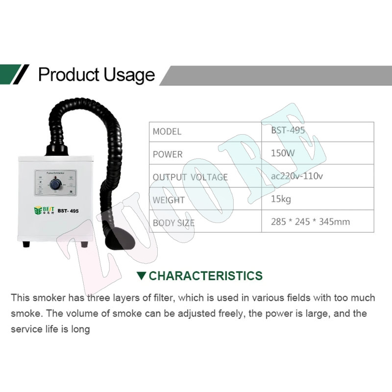 BST-495 filter Exhaust Industr - Industrial Laser Solder Iron incelemesi ve fiyatı