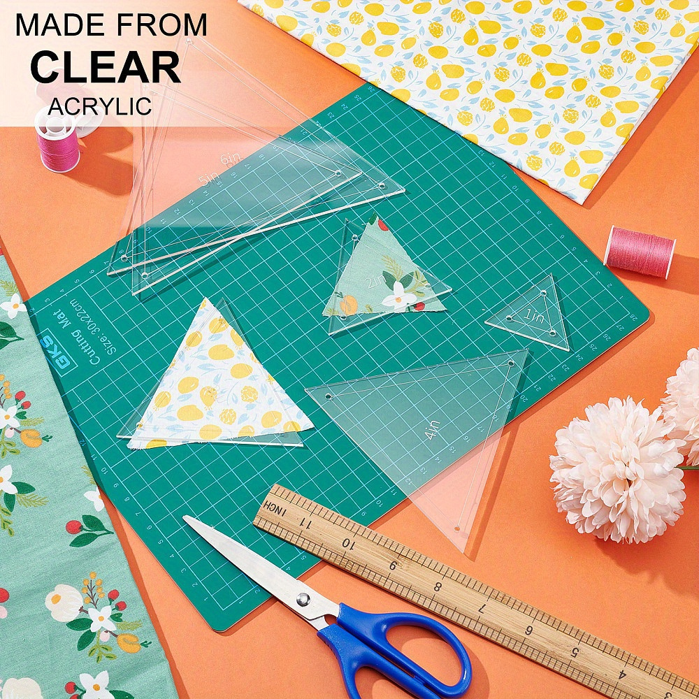 6pcs Acrylic Patchwork Triangl - Acrylic Cutting Machine incelemesi ve fiyatı