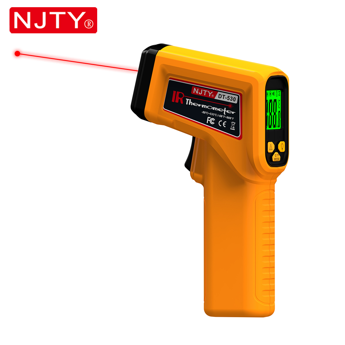 NJTY Infrared Thermometer Lase - Industrial Laser Thermometer Gun incelemesi ve fiyatı