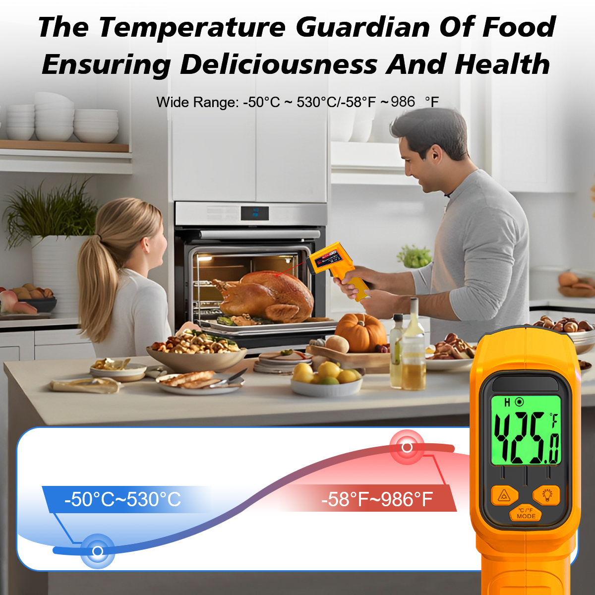 NJTY Infrared Thermometer Lase - Industrial Laser Thermometer Gun incelemesi ve fiyatı