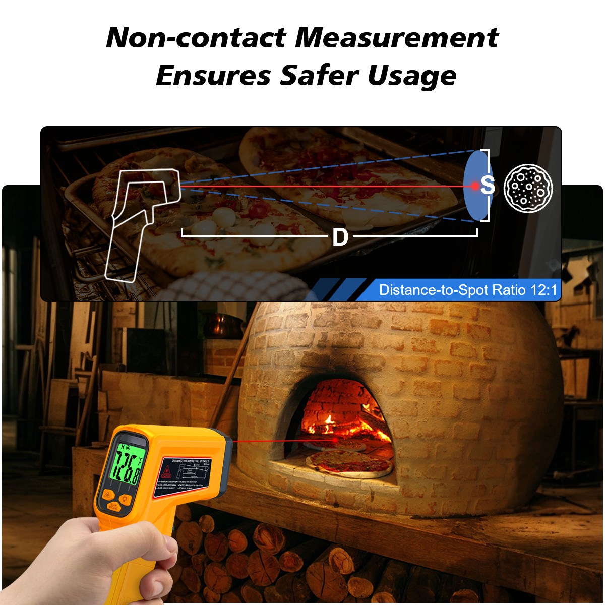 NJTY Infrared Thermometer Lase - Industrial Laser Thermometer Gun incelemesi ve fiyatı