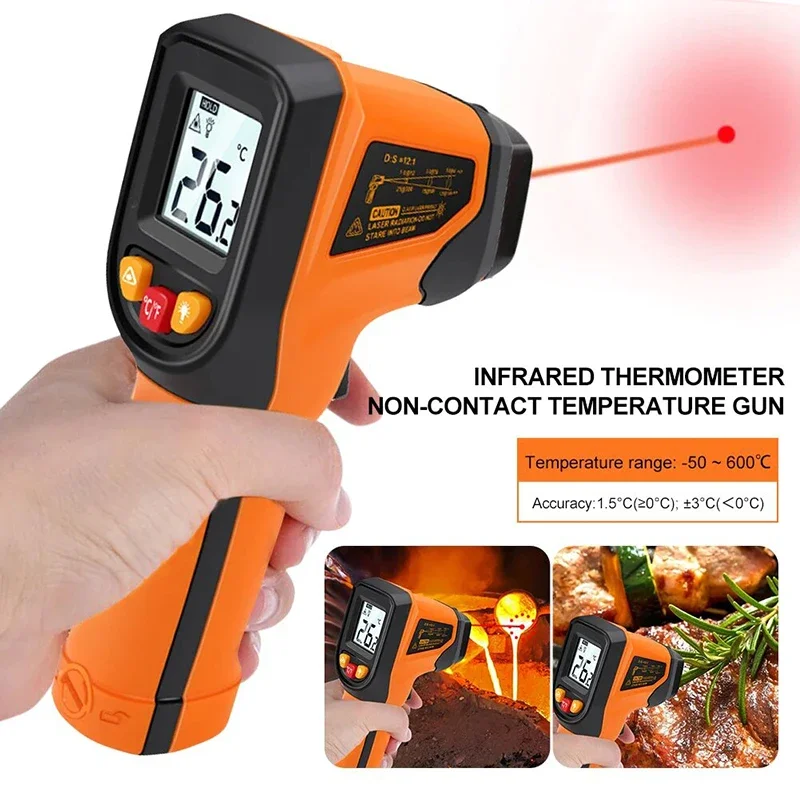 T400 T600 Digital Infrared The - Industrial Laser Thermometer Gun incelemesi ve fiyatı