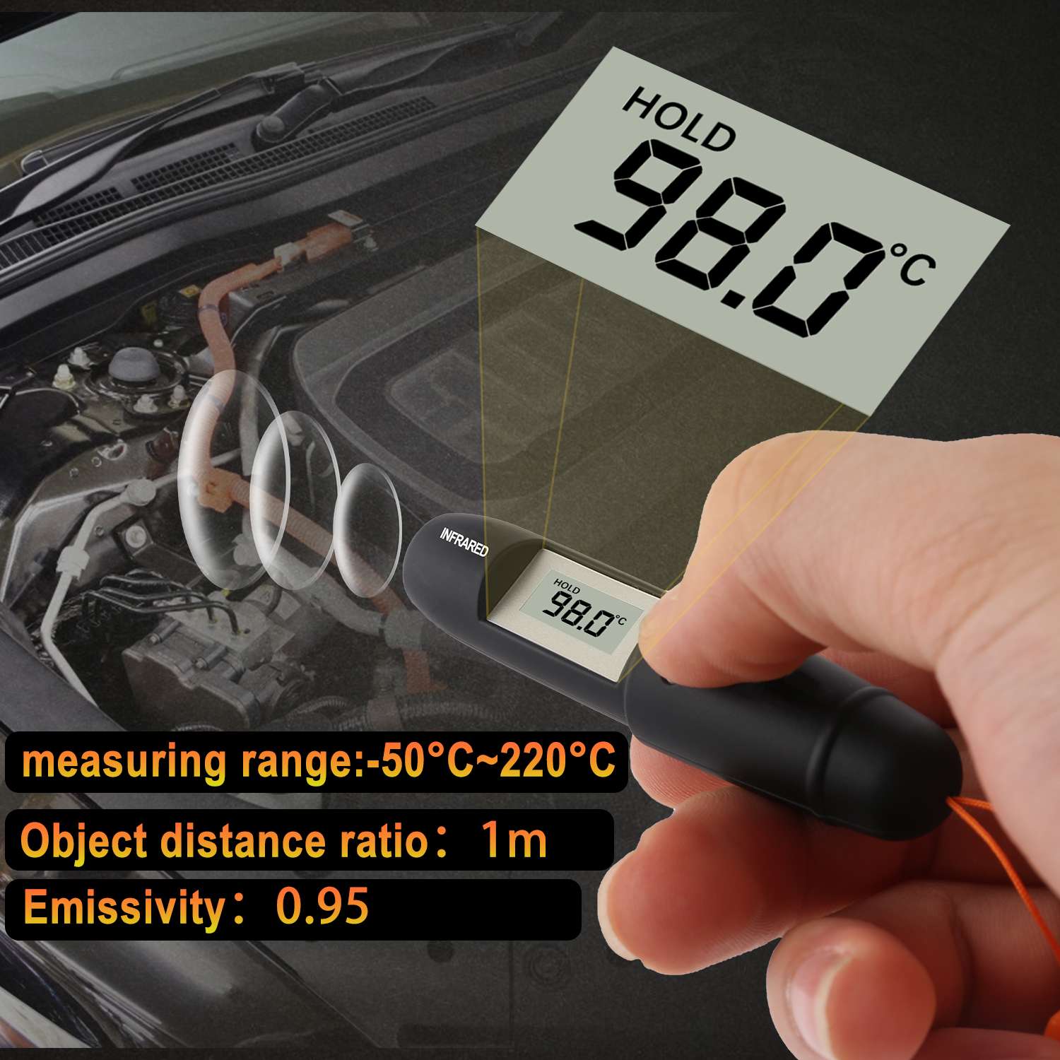 Mini Infrared Thermometer Pen  - Industrial Laser Types incelemesi ve fiyatı