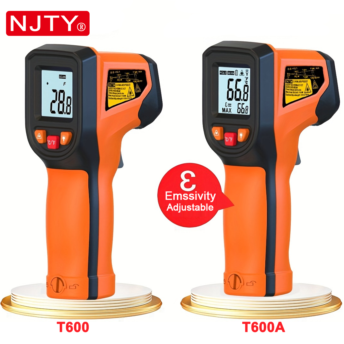 NJTY T600T600A Laser Temperatu - Industrial Laser Thermometer Gun incelemesi ve fiyatı