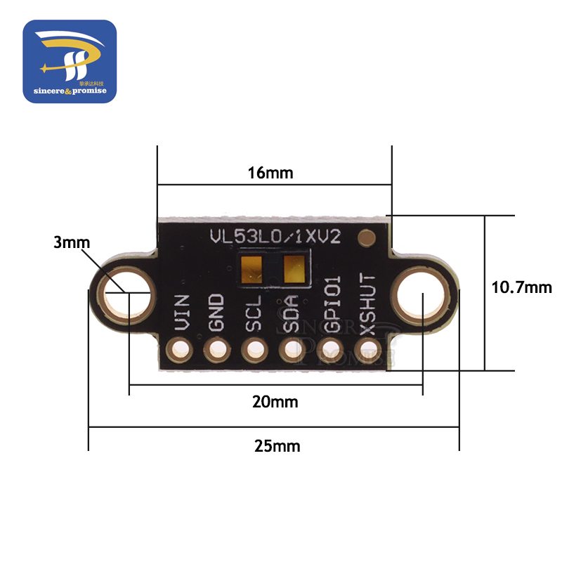 VL53L1X Laser Ranging Flight T - Industrial Laser Module incelemesi ve fiyatı