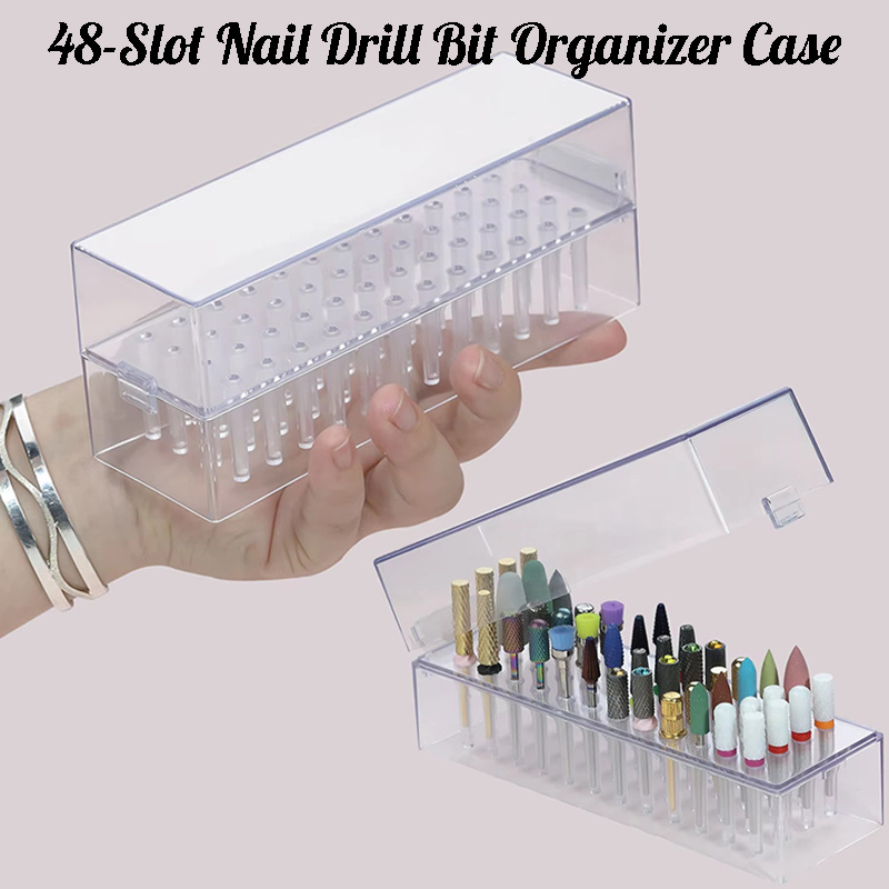 48 Holes Clear Nail Drill Bits - Acrylic Cutting Machine incelemesi ve fiyatı
