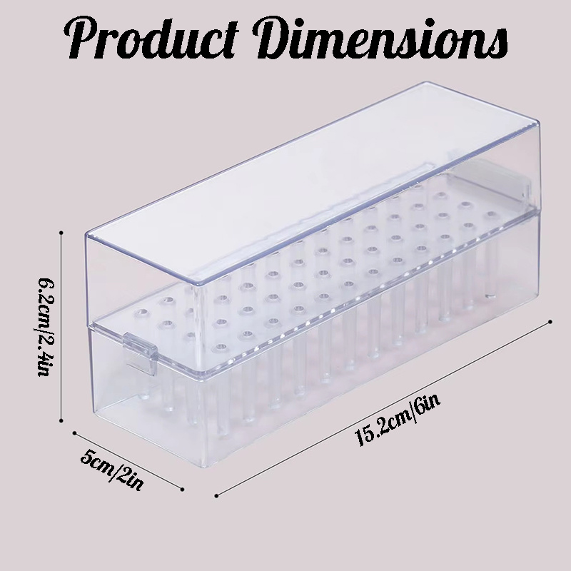 48 Holes Clear Nail Drill Bits - Acrylic Cutting Machine incelemesi ve fiyatı