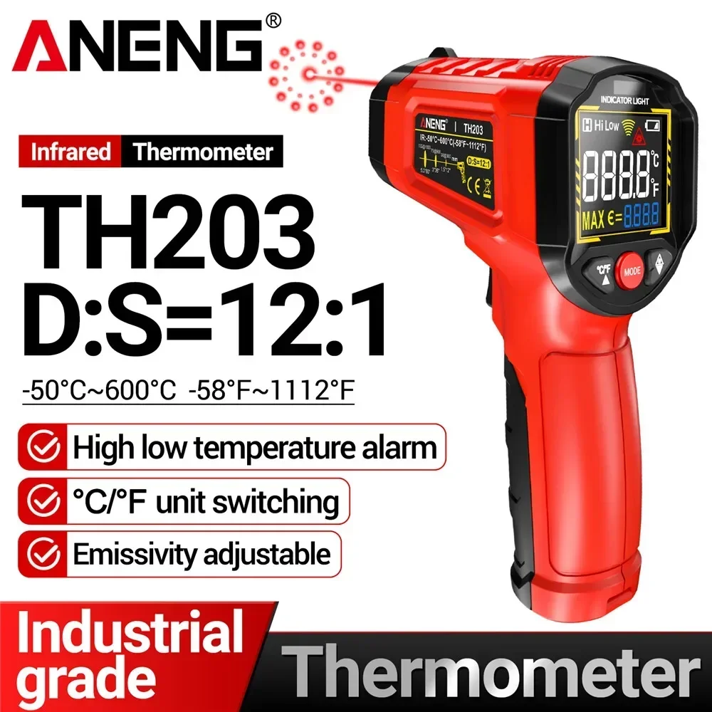 Infrared thermometer -50℃~600℃ - Industrial Laser Thermometer Gun incelemesi ve fiyatı