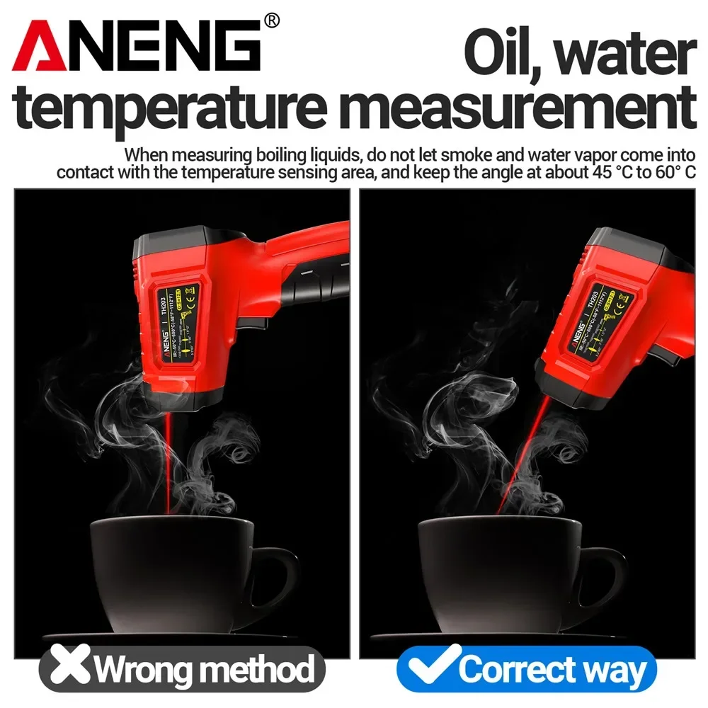 Infrared thermometer -50℃~600℃ - Industrial Laser Thermometer Gun incelemesi ve fiyatı