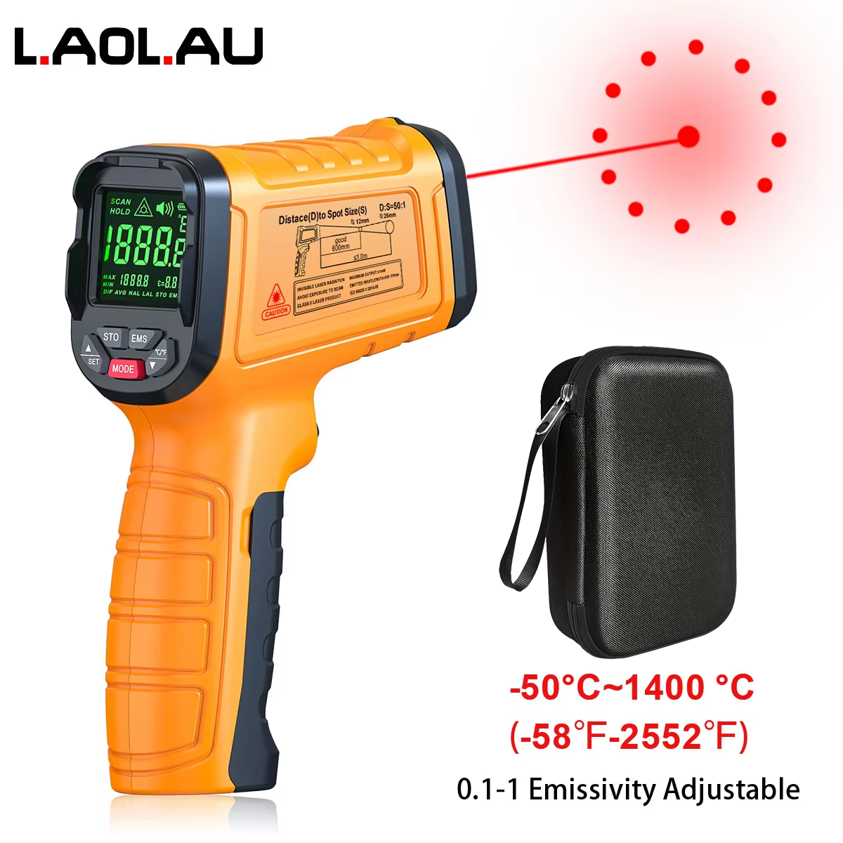 DT1000 DT1600 Infrared Thermom - Industrial Laser Thermometer Gun incelemesi ve fiyatı