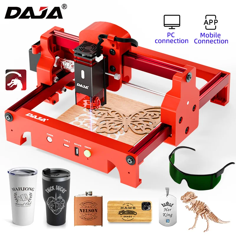 DAJA A7 Laser Engraver 5W Mini - Acrylic Cutting Machine incelemesi ve fiyatı