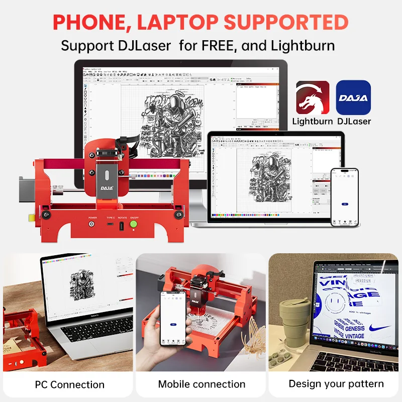 DAJA A7 Laser Engraver 5W Mini - Acrylic Cutting Machine incelemesi ve fiyatı