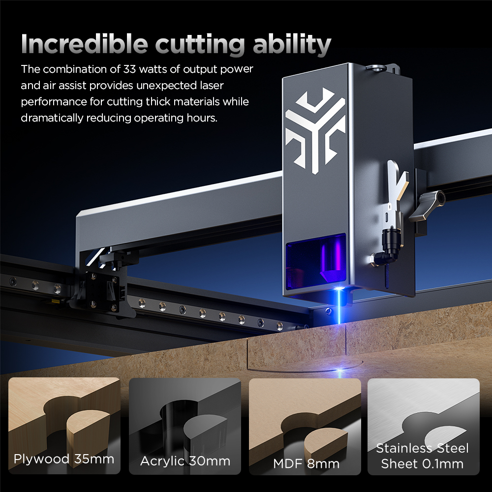 ACMER P2 Laser Engraver 33W 20 - Industrial Laser Cutters incelemesi ve fiyatı