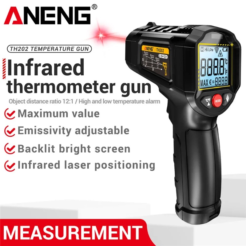 ANENG TH202 Industrial Handhel - Industrial Laser Thermometer Gun incelemesi ve fiyatı