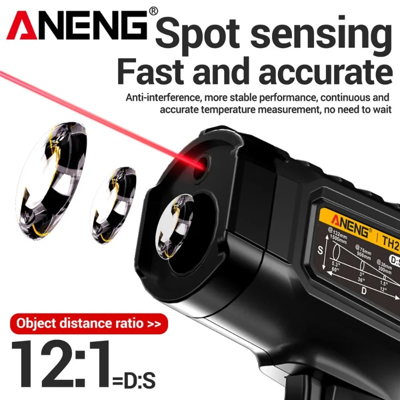 ANENG TH202 Industrial Handhel - Industrial Laser Thermometer Gun incelemesi ve fiyatı