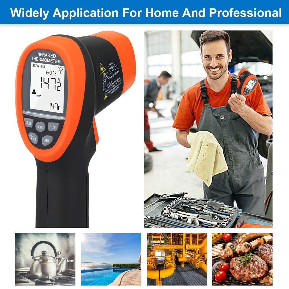 BTMETER Digital Pyrometer Non- - Industrial Laser Thermometer Gun incelemesi ve fiyatı