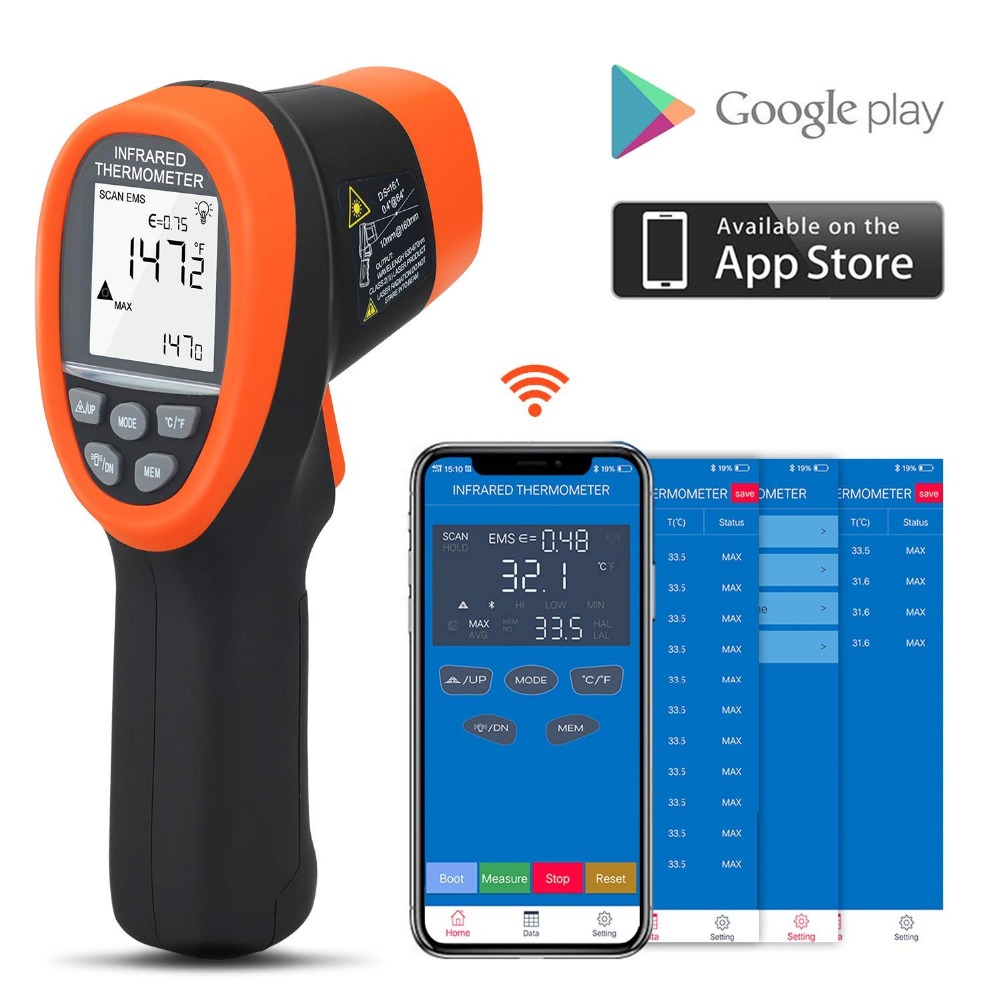 BTMETER Digital Pyrometer Non- - Industrial Laser Thermometer Gun incelemesi ve fiyatı