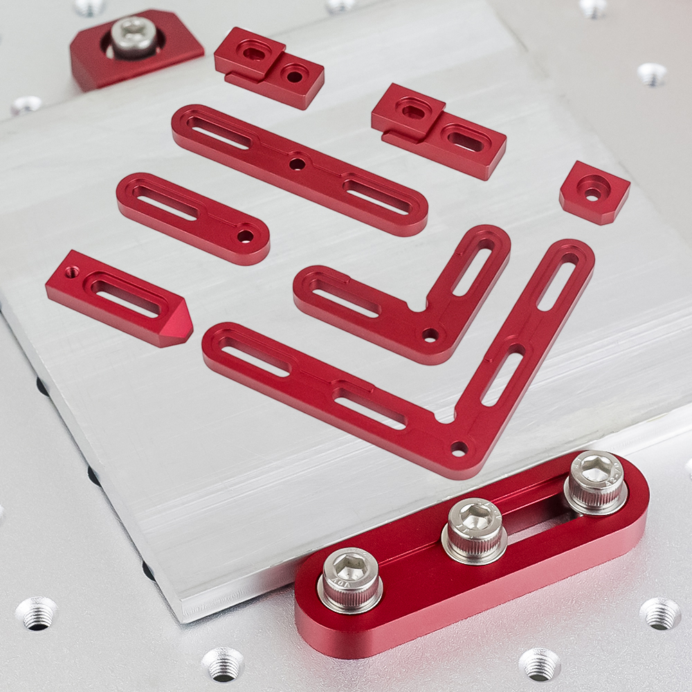 90° CNC Corner Clamp Jig with  - Dust Shoe Cnc incelemesi ve fiyatı