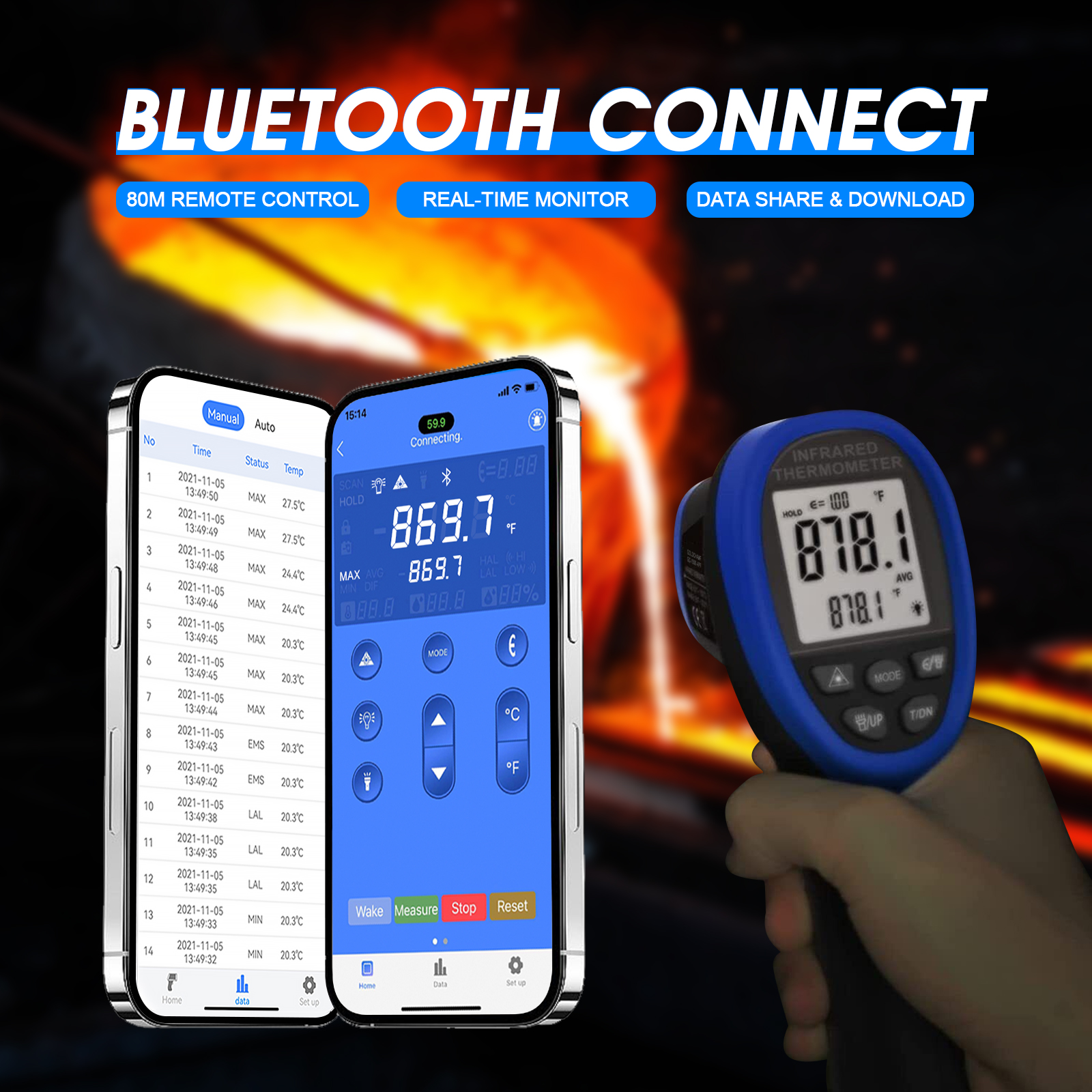 HP-1500APP Infrared Thermomete - Industrial Laser Thermometer Gun incelemesi ve fiyatı