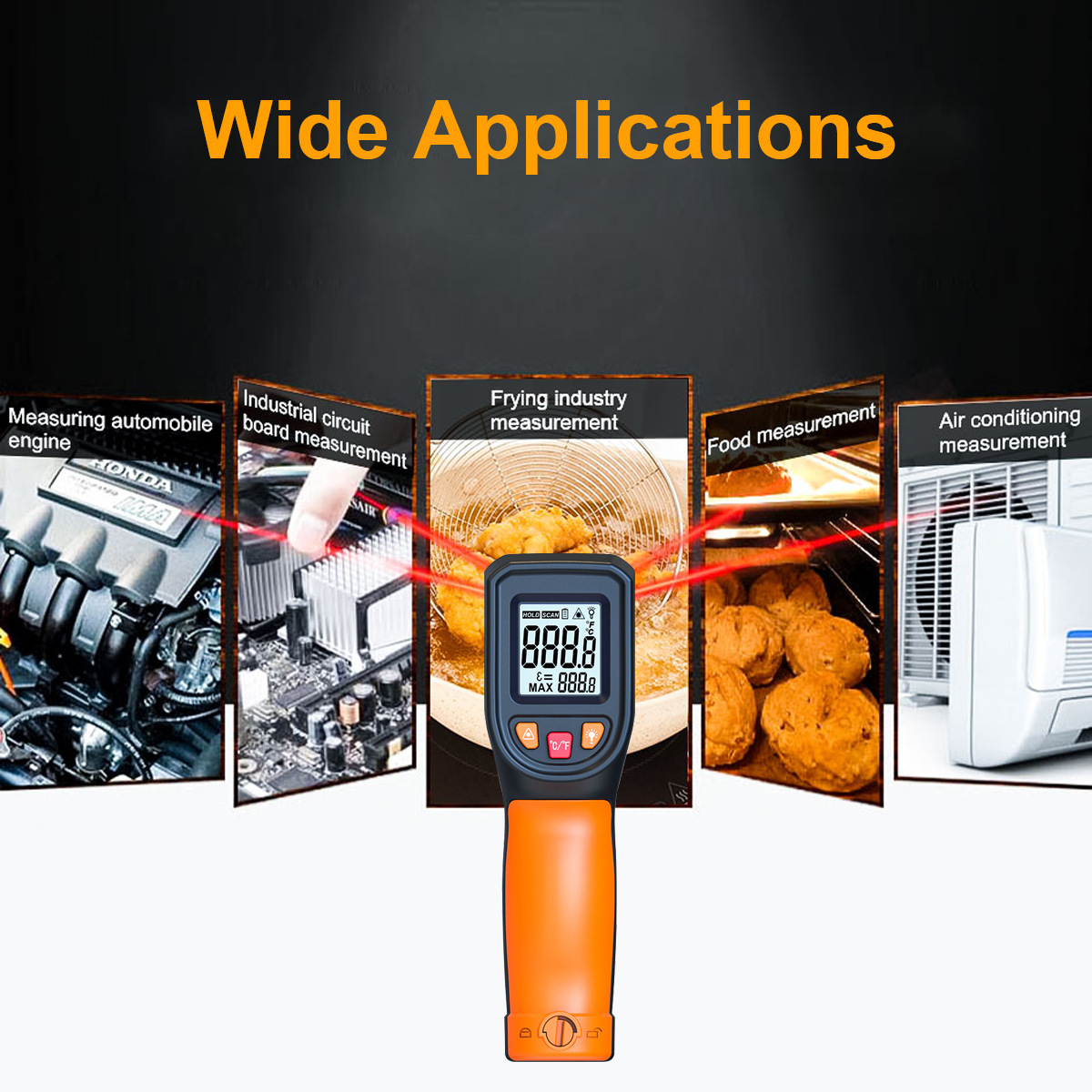 T600 T600A Digital Infrared Th - Industrial Laser Thermometer Gun incelemesi ve fiyatı