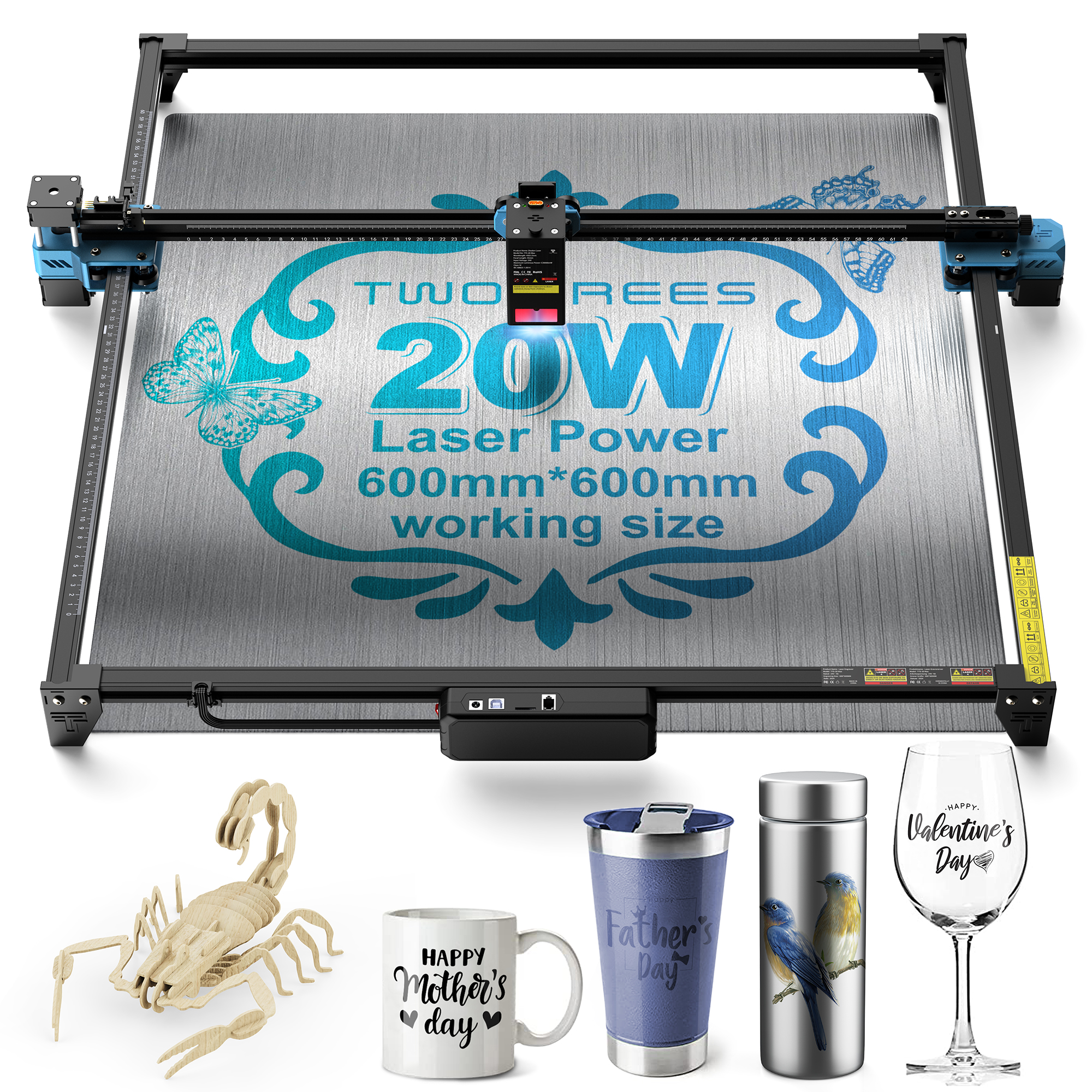 TWOTREES TTS-20 Max 20W Laser  - Acrylic Cutting Machine incelemesi ve fiyatı