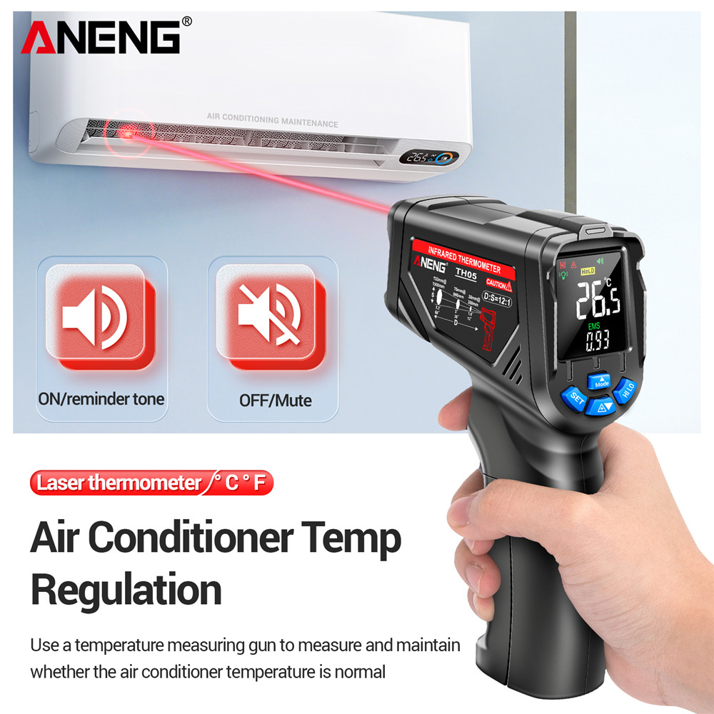 ANENG TH05 Infrared Thermomete - Industrial Laser Thermometer Gun incelemesi ve fiyatı