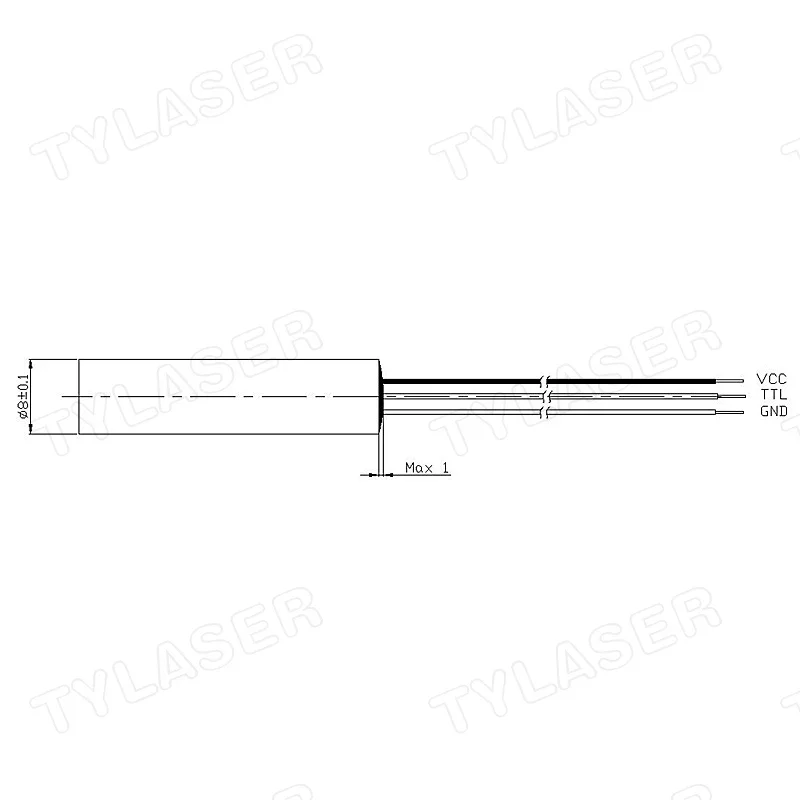 External TTL 8mm 635nm Red Dot - Industrial Laser Pointer incelemesi ve fiyatı