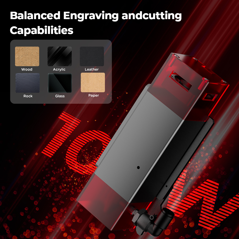 ACMER 10W Laser Head Upgrade K - Acrylic Cutting Machine incelemesi ve fiyatı