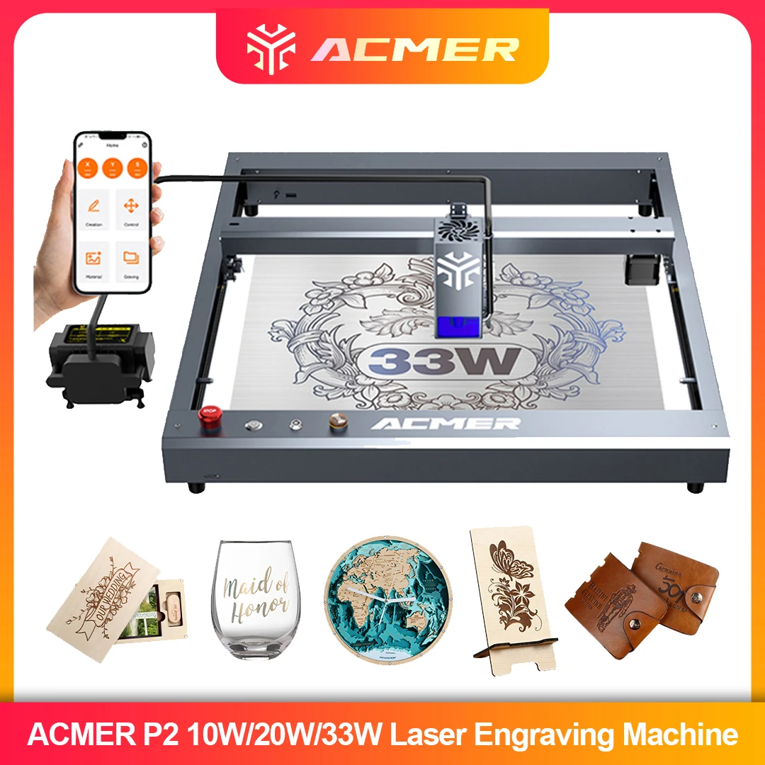 ACMER P2 Laser Engraver 33W 20 - Industrial Laser Cutting incelemesi ve fiyatı