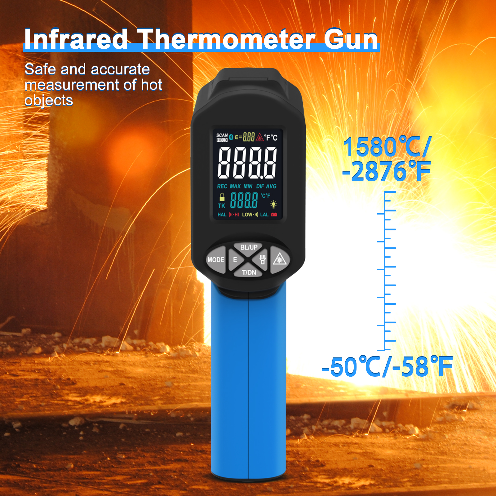 Industrial Infrared Thermomete - Industrial Laser Thermometer Gun incelemesi ve fiyatı